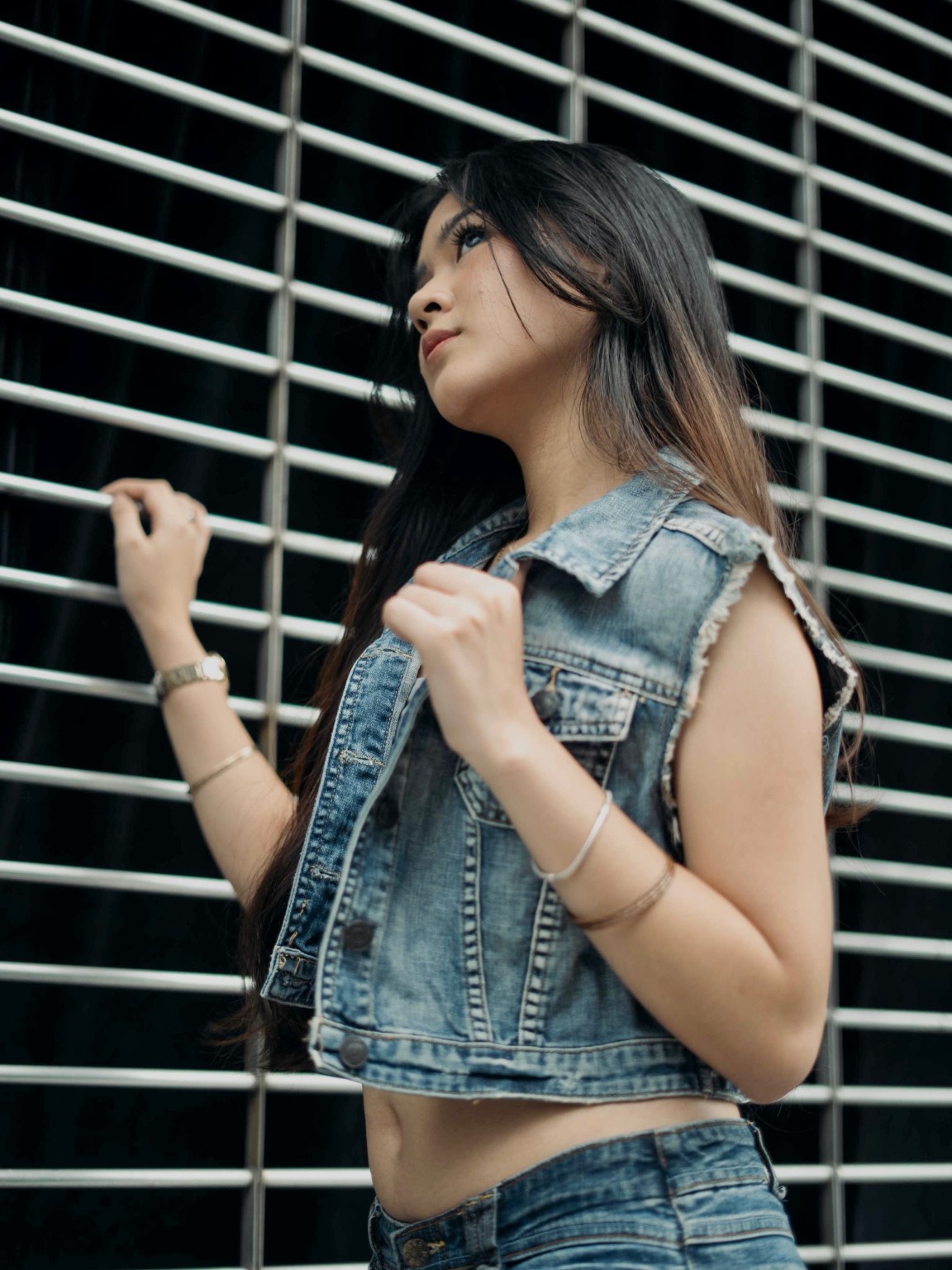 Denim fashion portrait