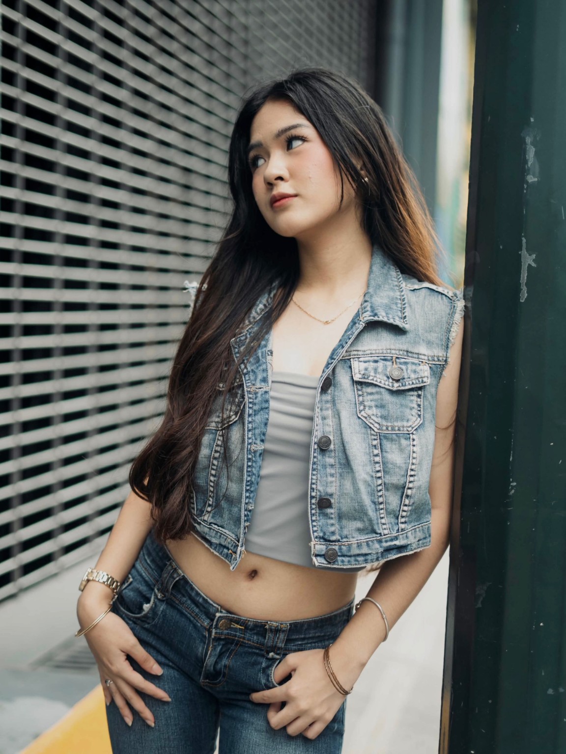 Urban denim portrait